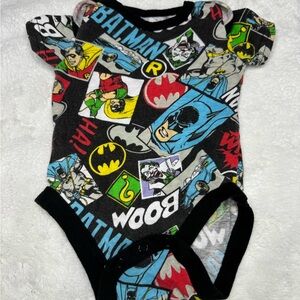 Batman Black and Multicolor Kids Bodysuit
